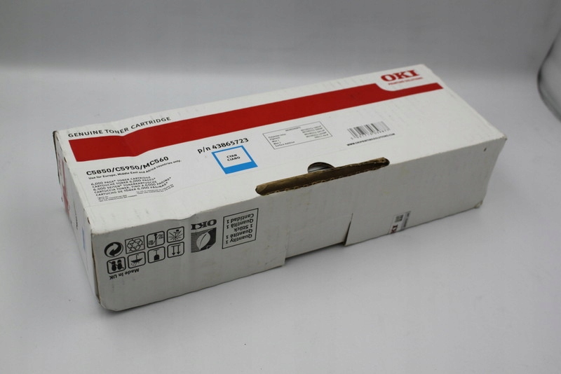Oki C5850 43865723 originálny toner cyan