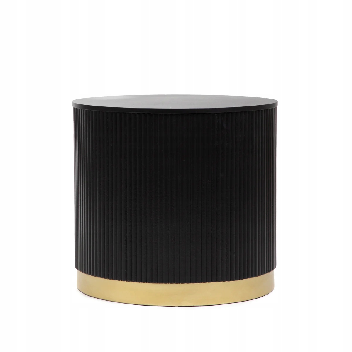 Konferenčný stolík ryhovaný Tabi matný 40x36 cm s úložným priestorom