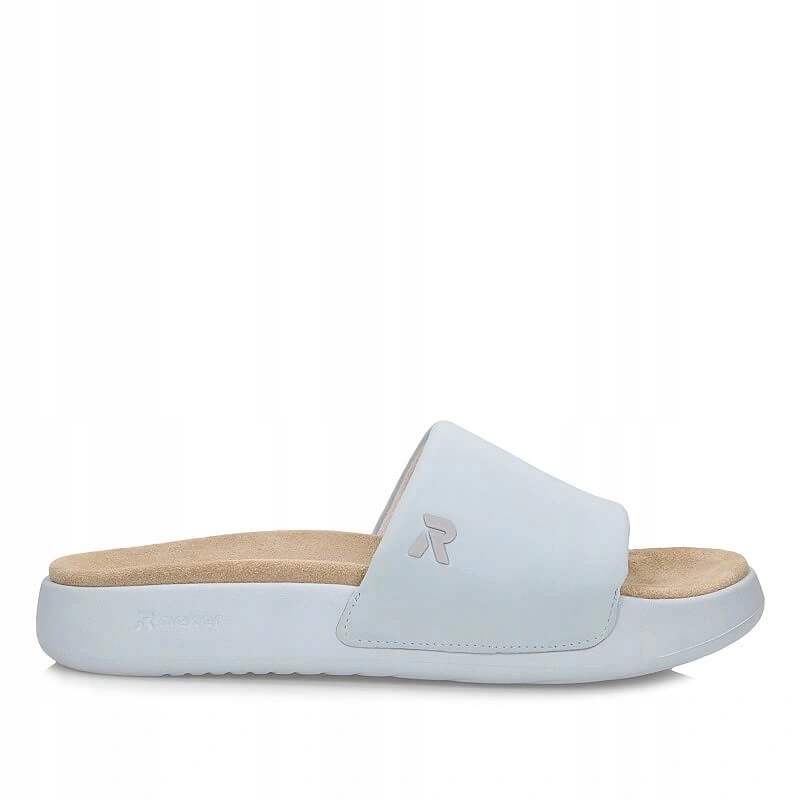 Nazouváky Rieker W3250-12 modré na platformě