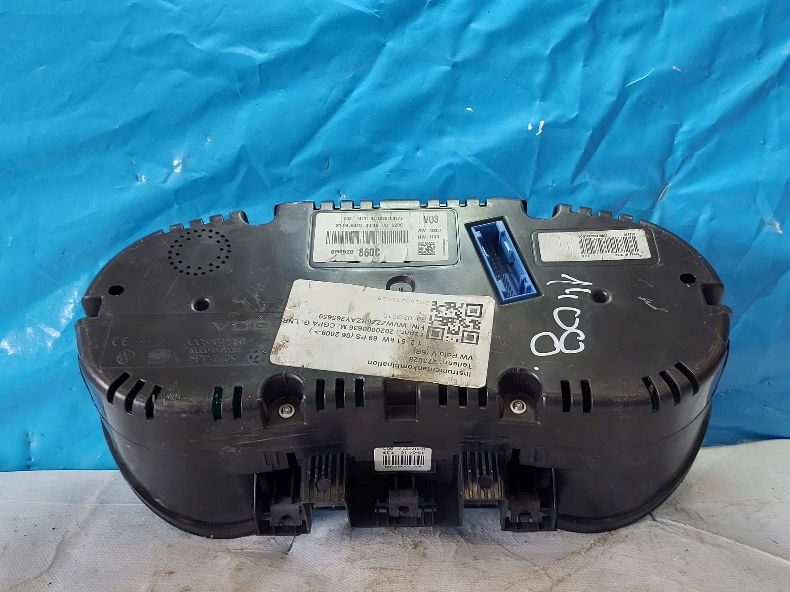 dials clock VW POLO 6R 1.2 B 6R0920860C