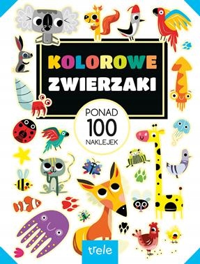 Kolorowe zwierzęta 100 naklejek naklejanka