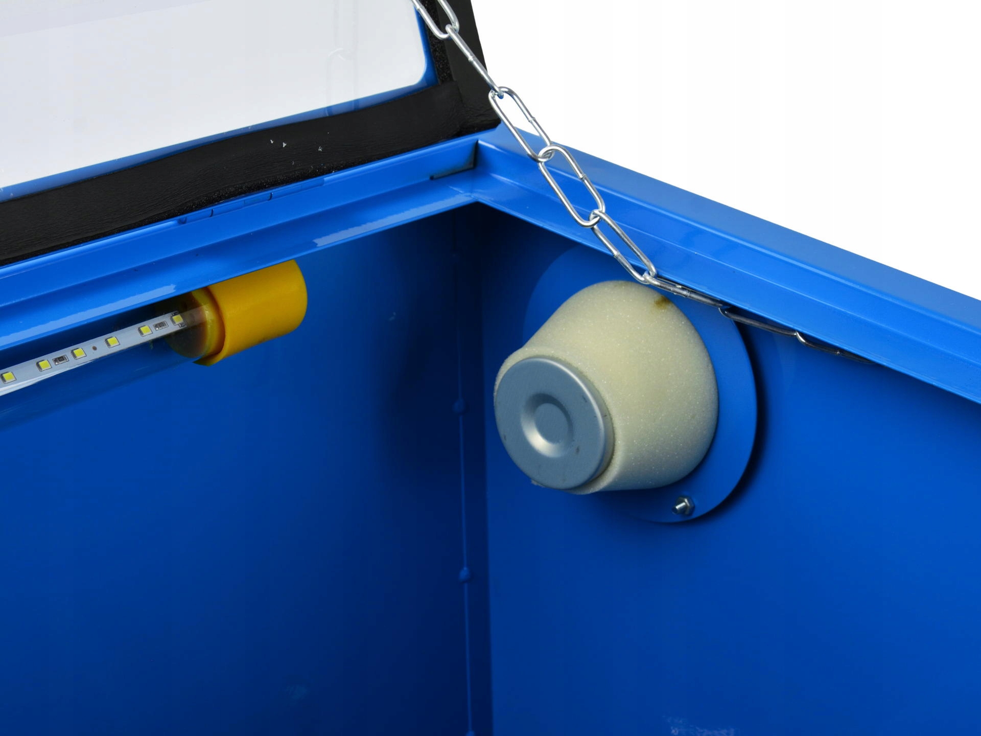 PIASKARKA KABIONWA 90 L Z PISTOLETEM I 4 DYSZAMI NIEBIESKA Pojemność 90 l