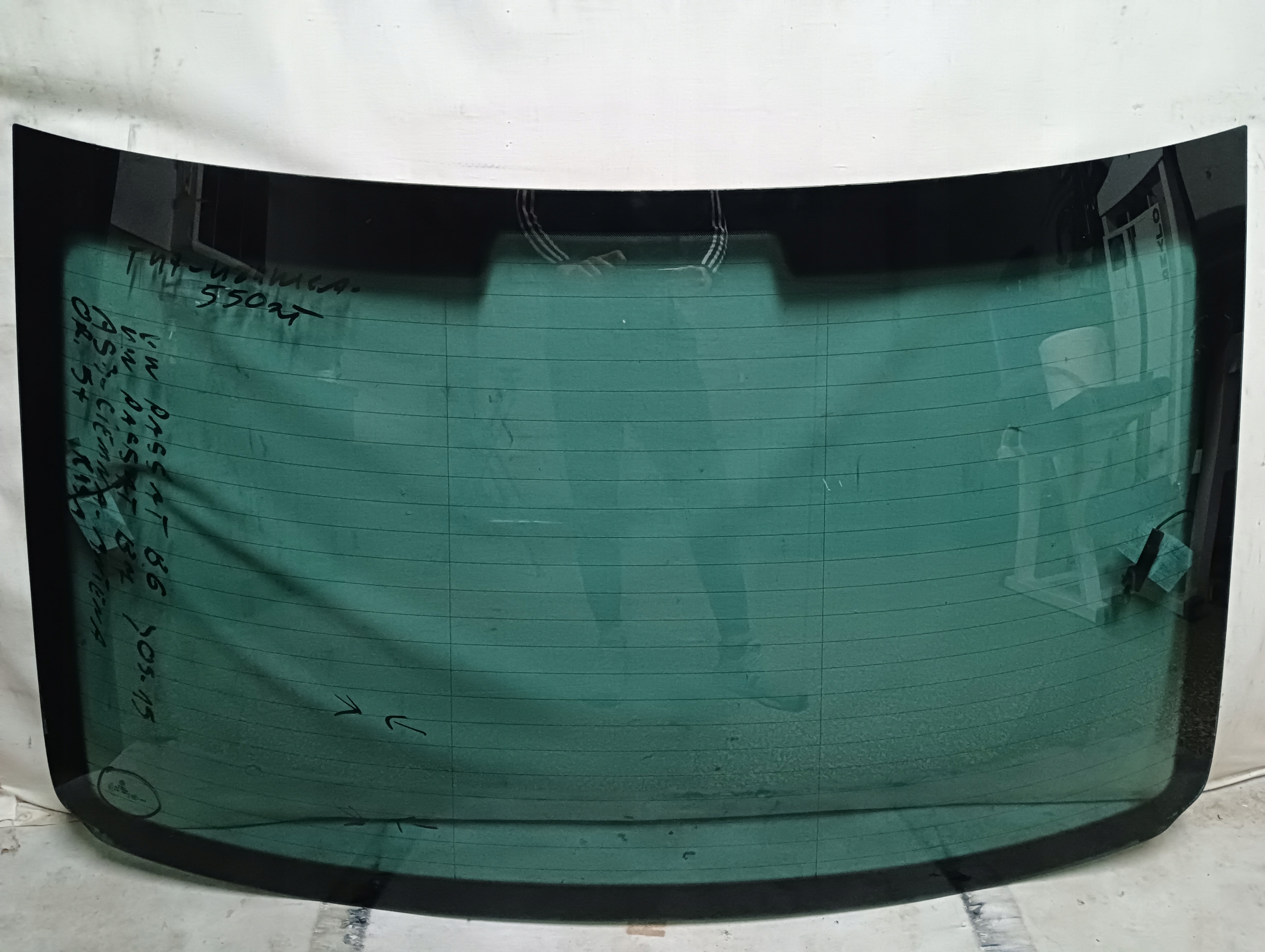 SZYBA TYLNA VW PASSAT B6/ B7 (2005-2015) AS3- CIEMNA ANTENA ORYGINAŁ RYSA