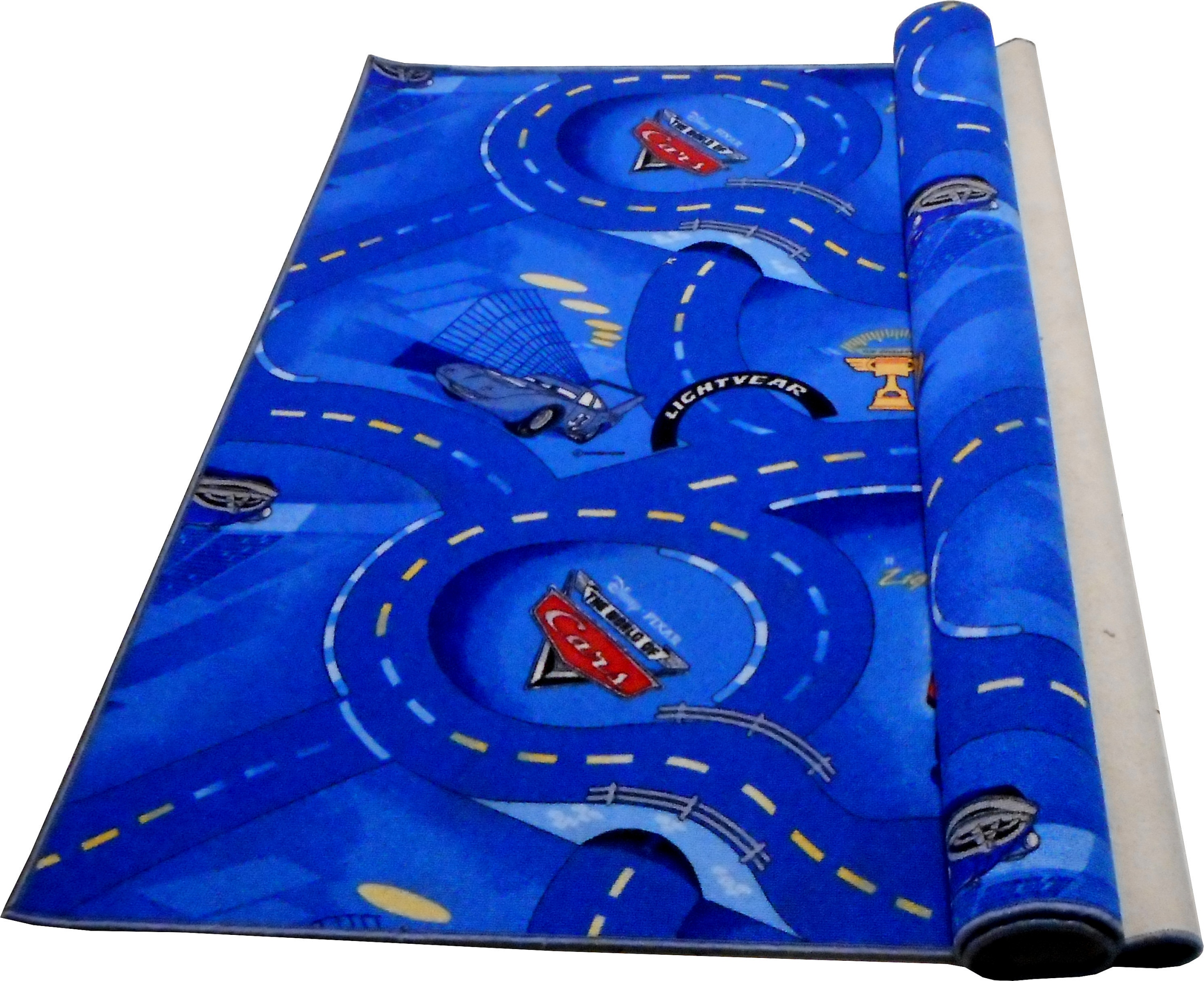 Dywanik dziecięcy Disney Cars – Zygzak McQueen rozmiar 150x200 Niebieski