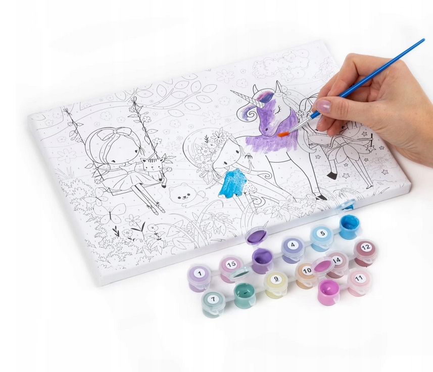 OBRAZ MALOWANIE PO NUMERACH - WRÓŻKI KIDEA 1805