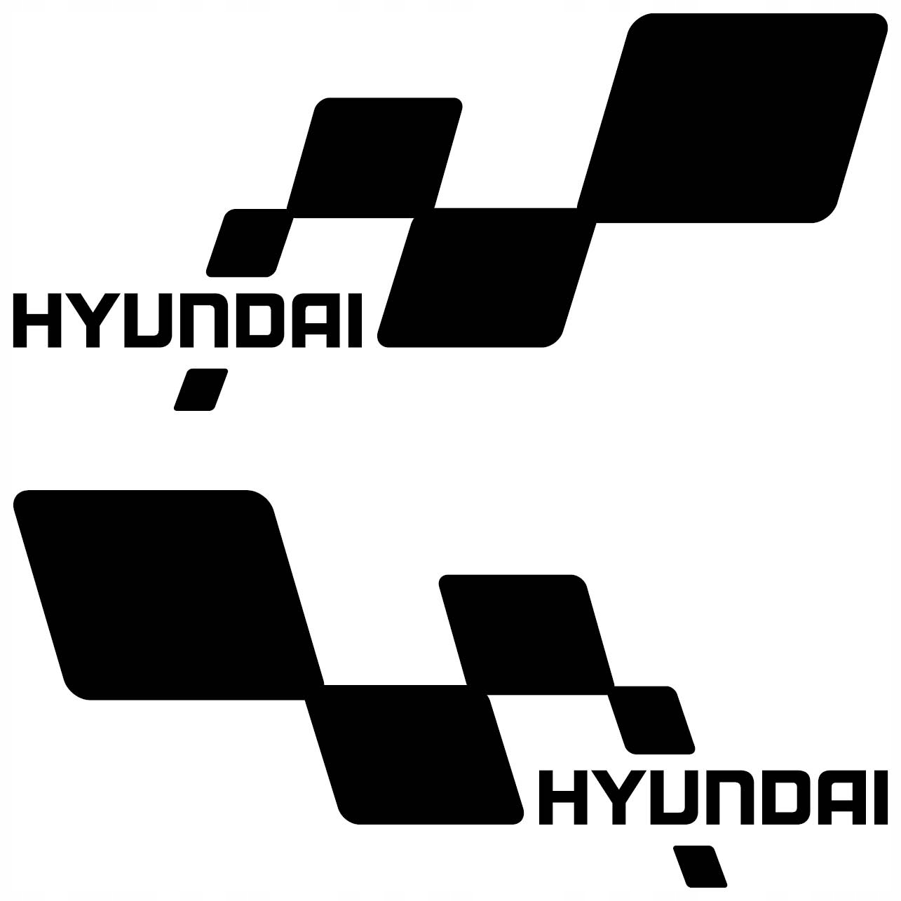 

Naklejki Hyundai szachownica 33cm Różne 2sz