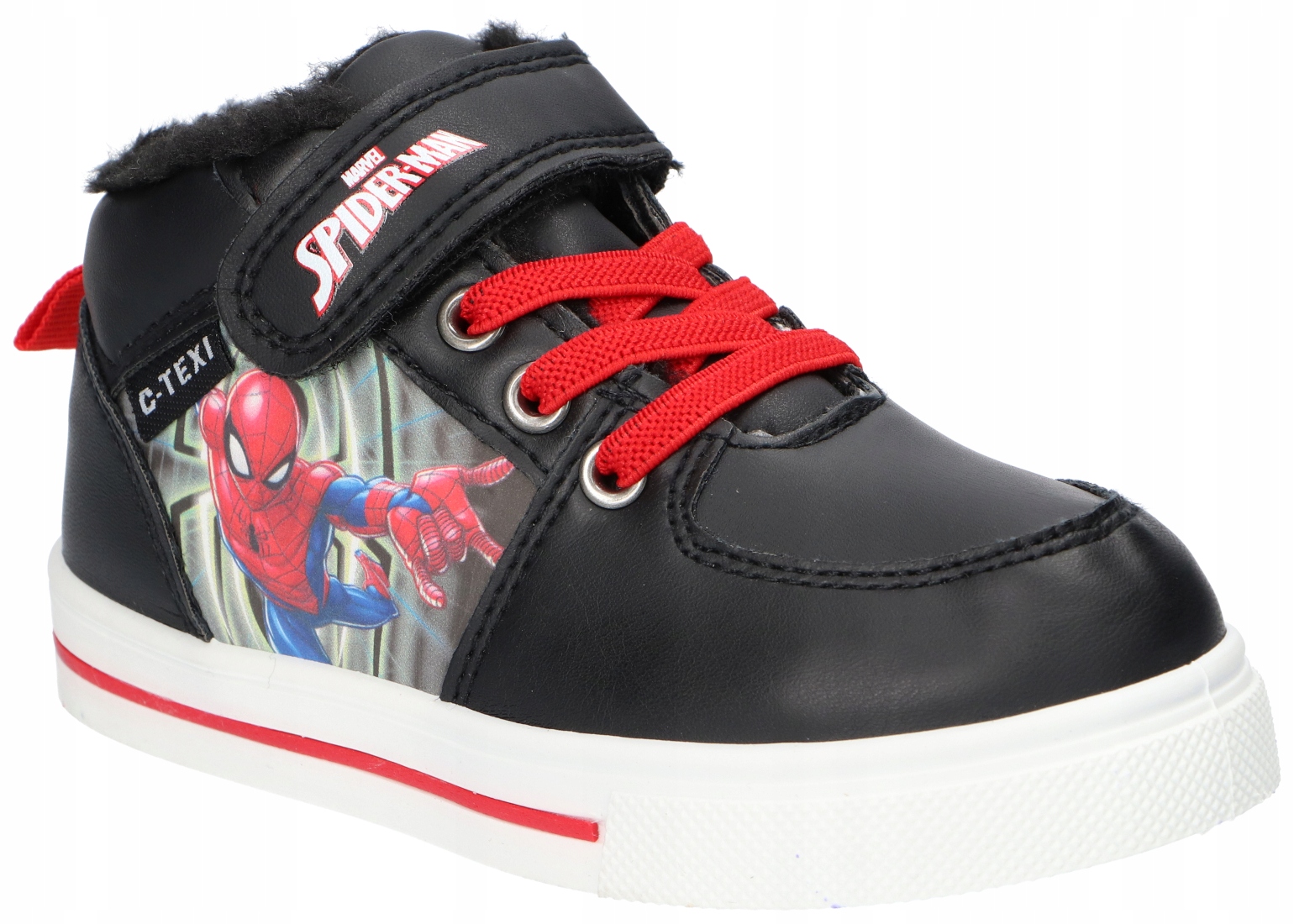 Marvel Spiderman SP2318 Ocieplane Trzewiki Buty Zimowe Dzieciece Na Rzep 24