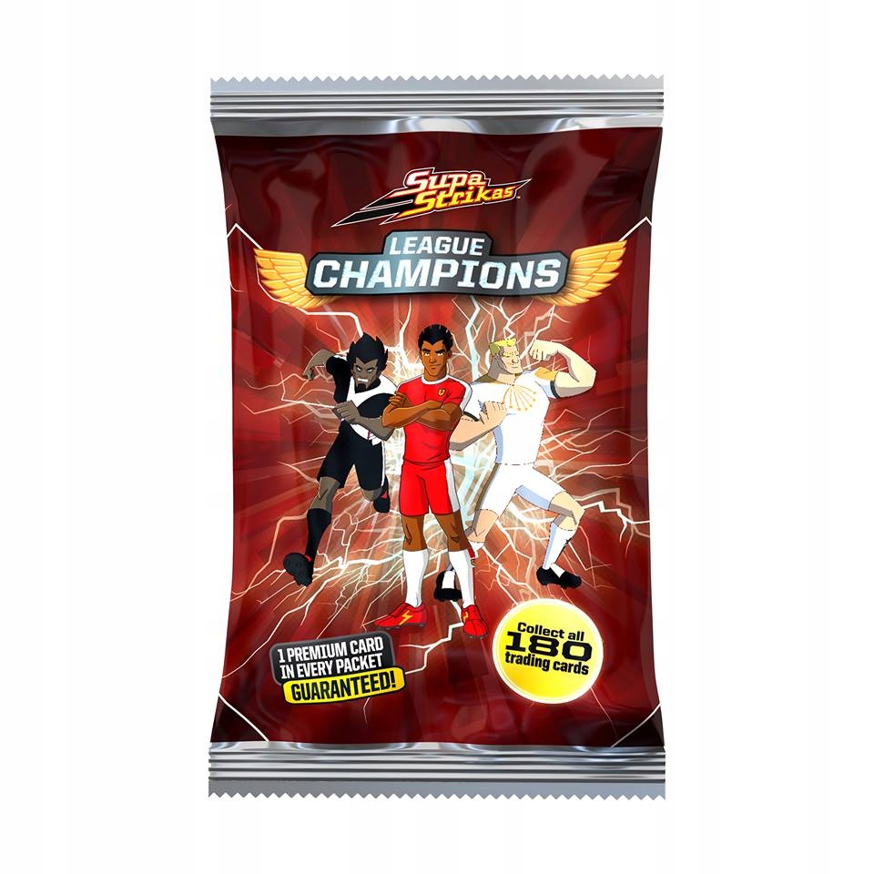 Karty Supa Strikas league champions saszetki 5 sztuk 25 kart unikat