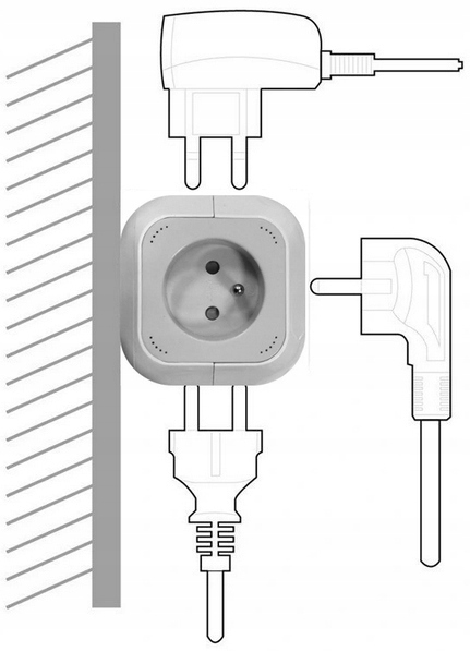 PRZEDŁUŻACZ KOSTKA CUBE ŁADOWARKA 2 x USB NA BIURKO 4 GNIAZDA KABEL 1,4 M EAN (GTIN) 4007123648252