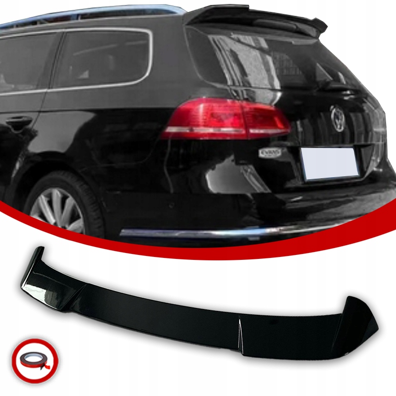 Vw Passat B7 Spoiler Zadní Krytka Kombi Černý Lesk