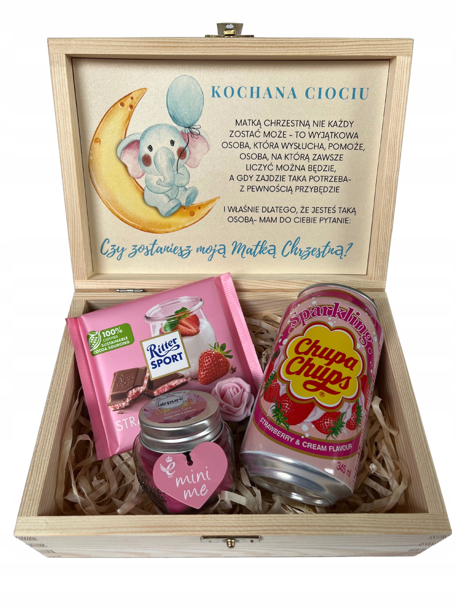 Box Žádost o to, aby byla kmotrou matka chlapec