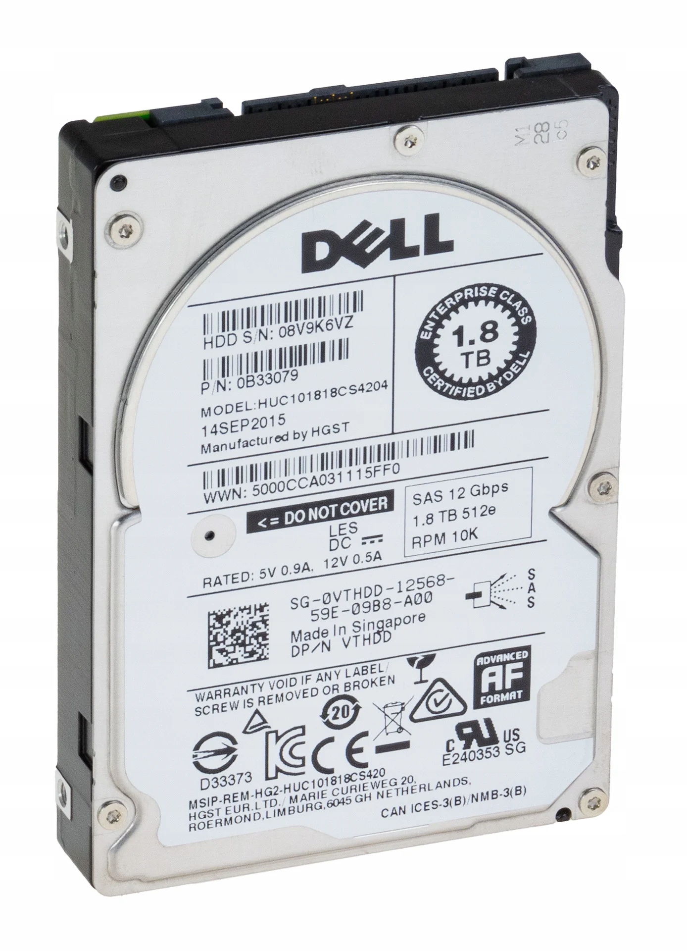 HGST 3.5インチ HDD SAS 8TB (8000GB) Dysk HDD 8TB HGST SAS