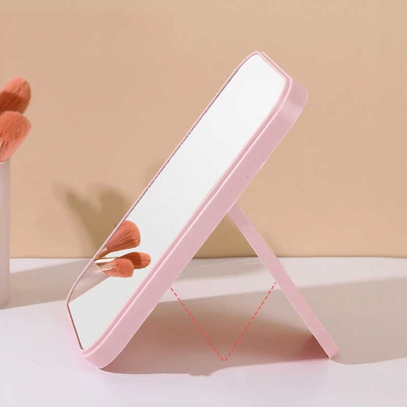 Rectangular Makeup Mirror Decor Foldable Portable Marka inna marka