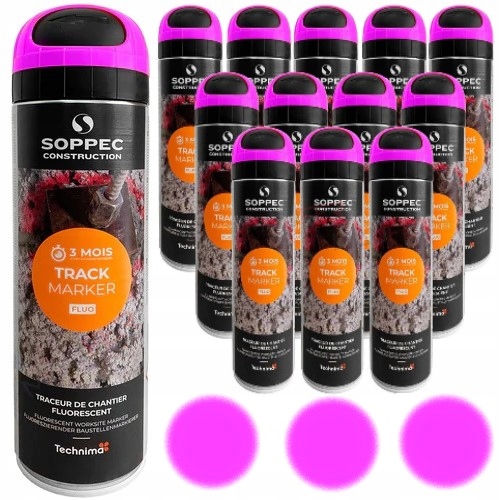 

Farba geodezyjna Soppec Track Marker 12szt. różowa
