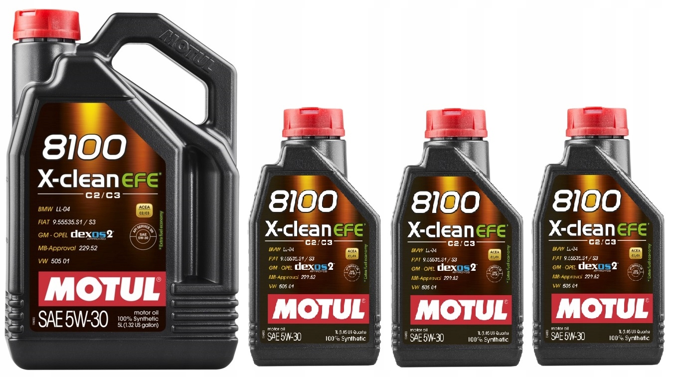 

Olej Motul 8100 X-clean Efe 5W30 8L Bmw Gm