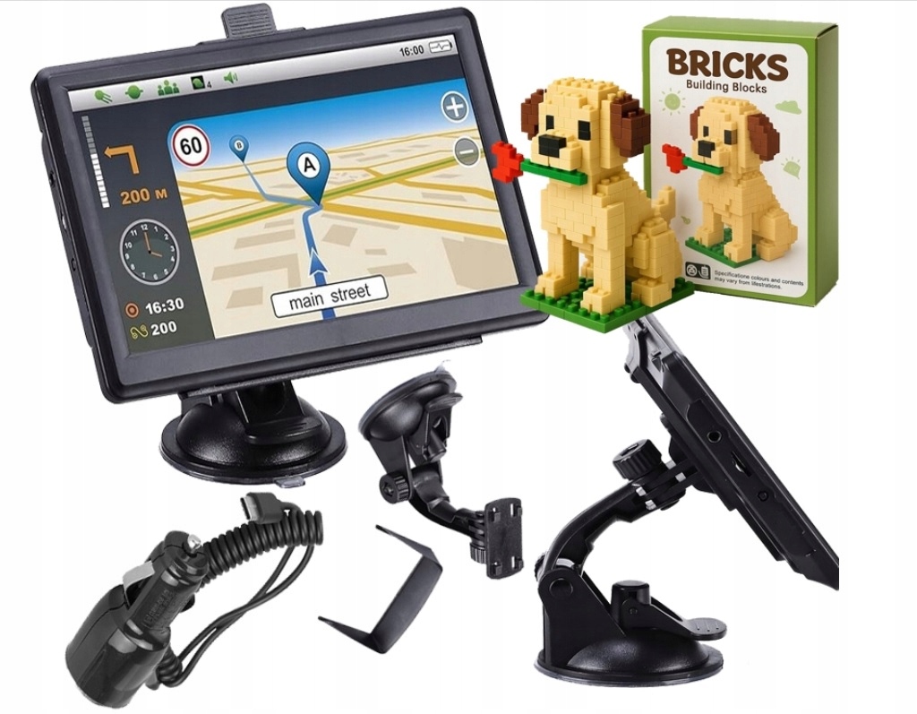 Automobilová Navigace Gps 7' 16GB iGO Primo Truck Truck Bus+ Bonus