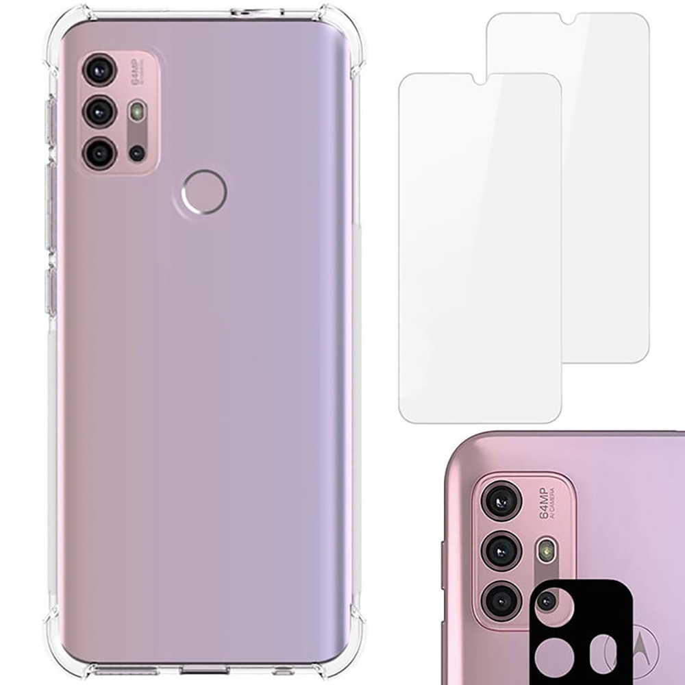 

Etui 2x szkło aparat Bizon do Moto G10/20/30