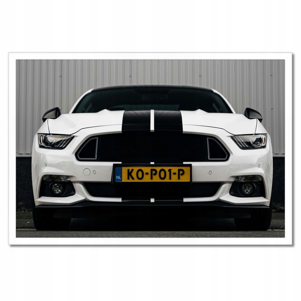 Plakáty v rámu 60x40 Ford Mustang s pruhy