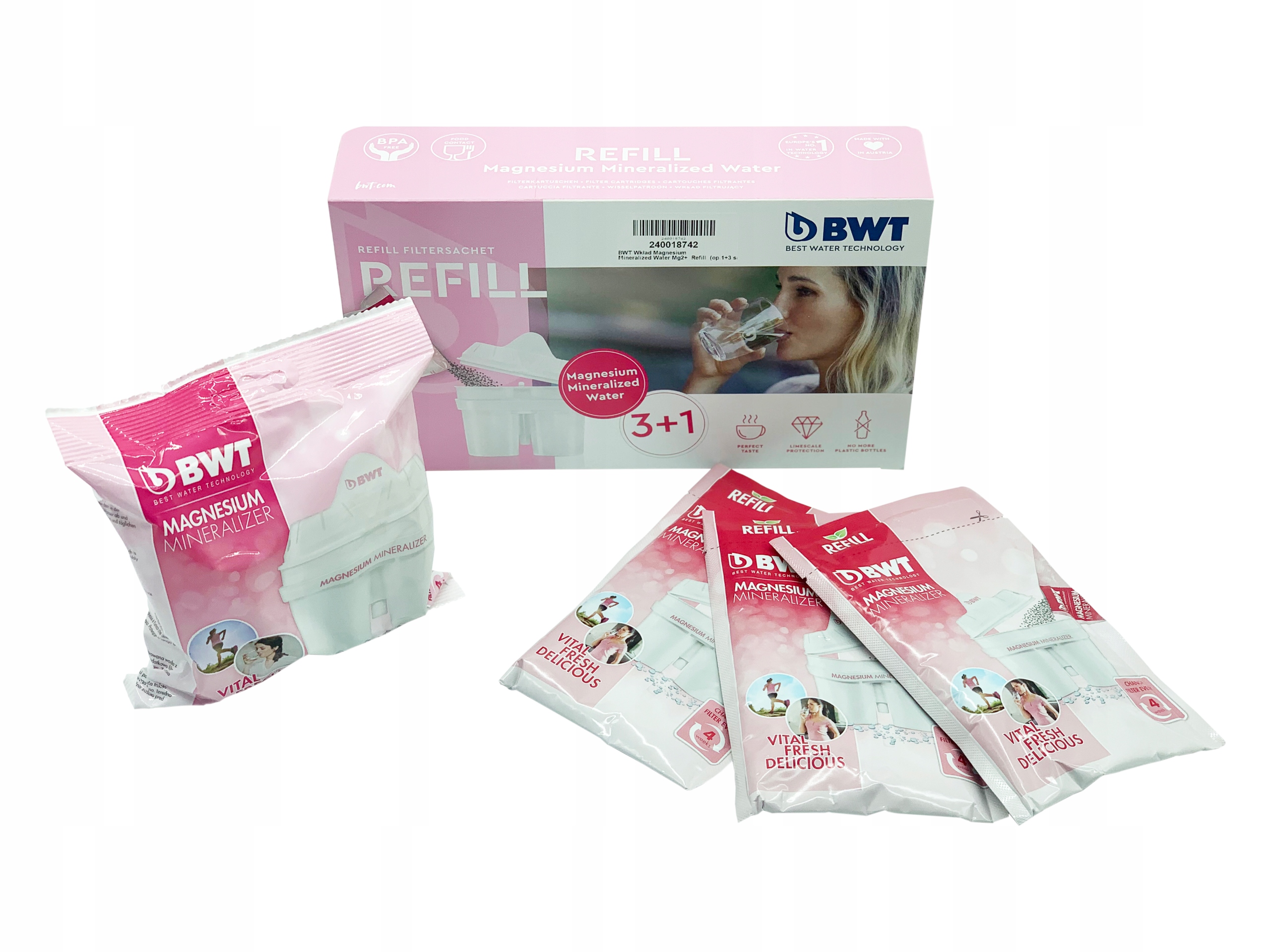 

Bwt Magnesium Mineralized saszetki do dzbanka 3 +1