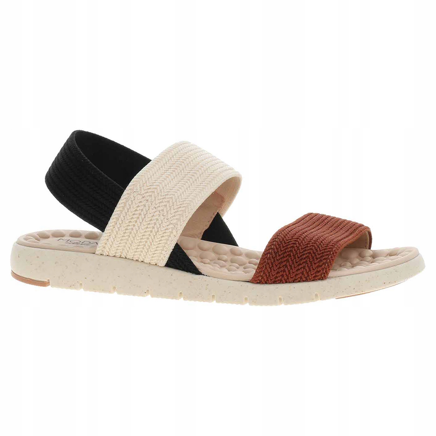 Dámské sandály Modare 7162.206.18575-105247 avela-creme-preto 41
