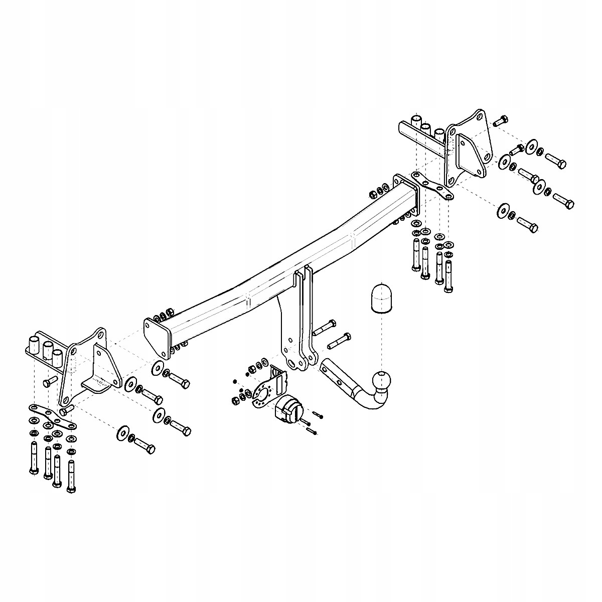 Hak holowniczy Jaguar E-Pace X540 SUV od 17 MODUŁ WIĄZKA 13 PIN GRATIS Nowy Producent Steinhof