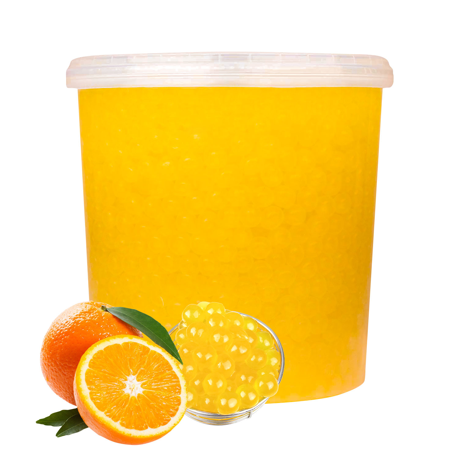 Bubble Tea PoppingBoba Kulki pękające Pomarańcza 3,4 kg owocowe CrazyBubble