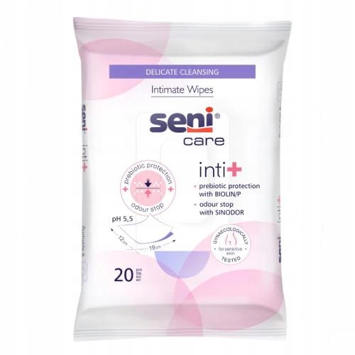 

Chusteczki do higieny intymnej Seni Care Inti+ 20