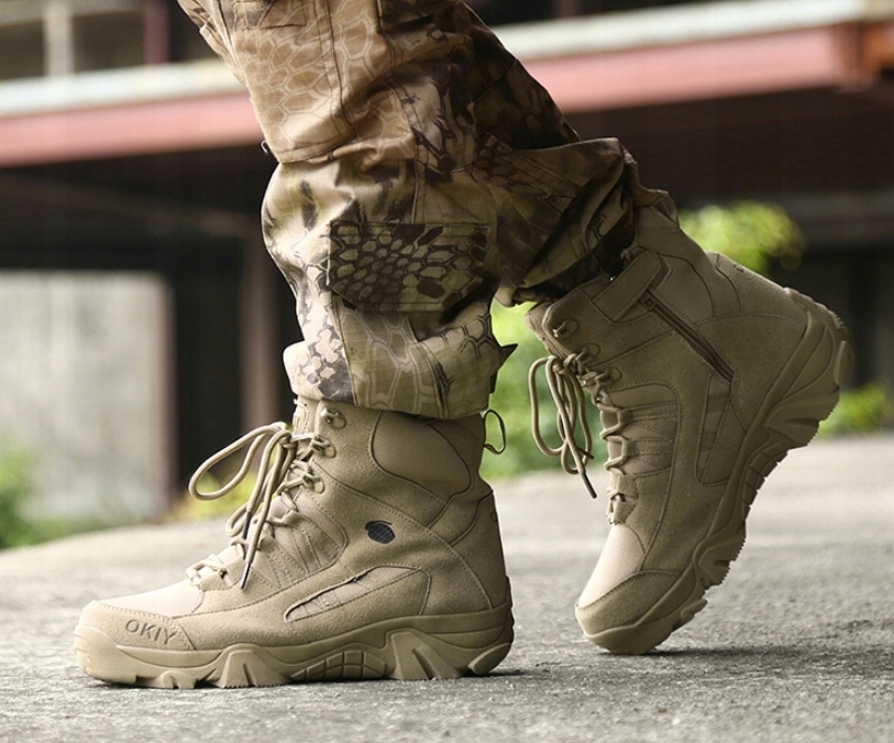 BUTY TAKTYCZNE WOJSKOWE WODOODPORNE SKÓRA Materiał wkładki guma