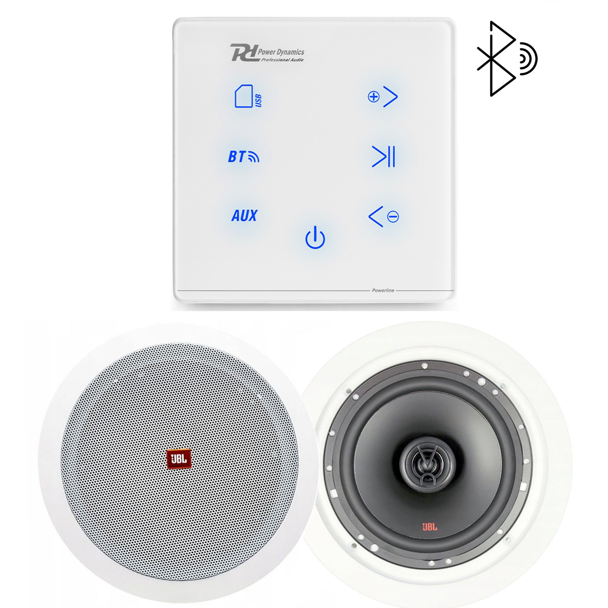 Sada Stropných Reproduktorov Jbl Stage 2 Biela Bt