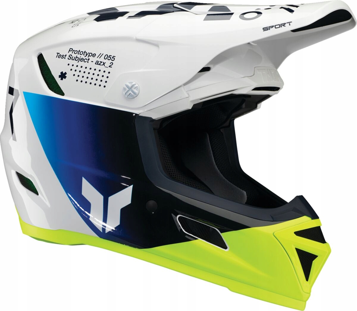 Prilba Na Crossa Thor Reflex Sport Strike Navy/acid Biela L