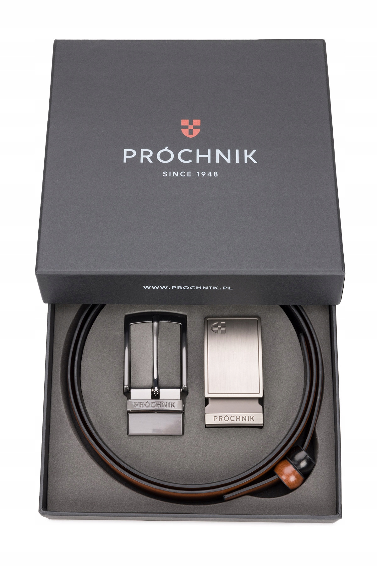 

Pasek Skórzany Dwustronny 4w1 Próchnik PM1 44/110
