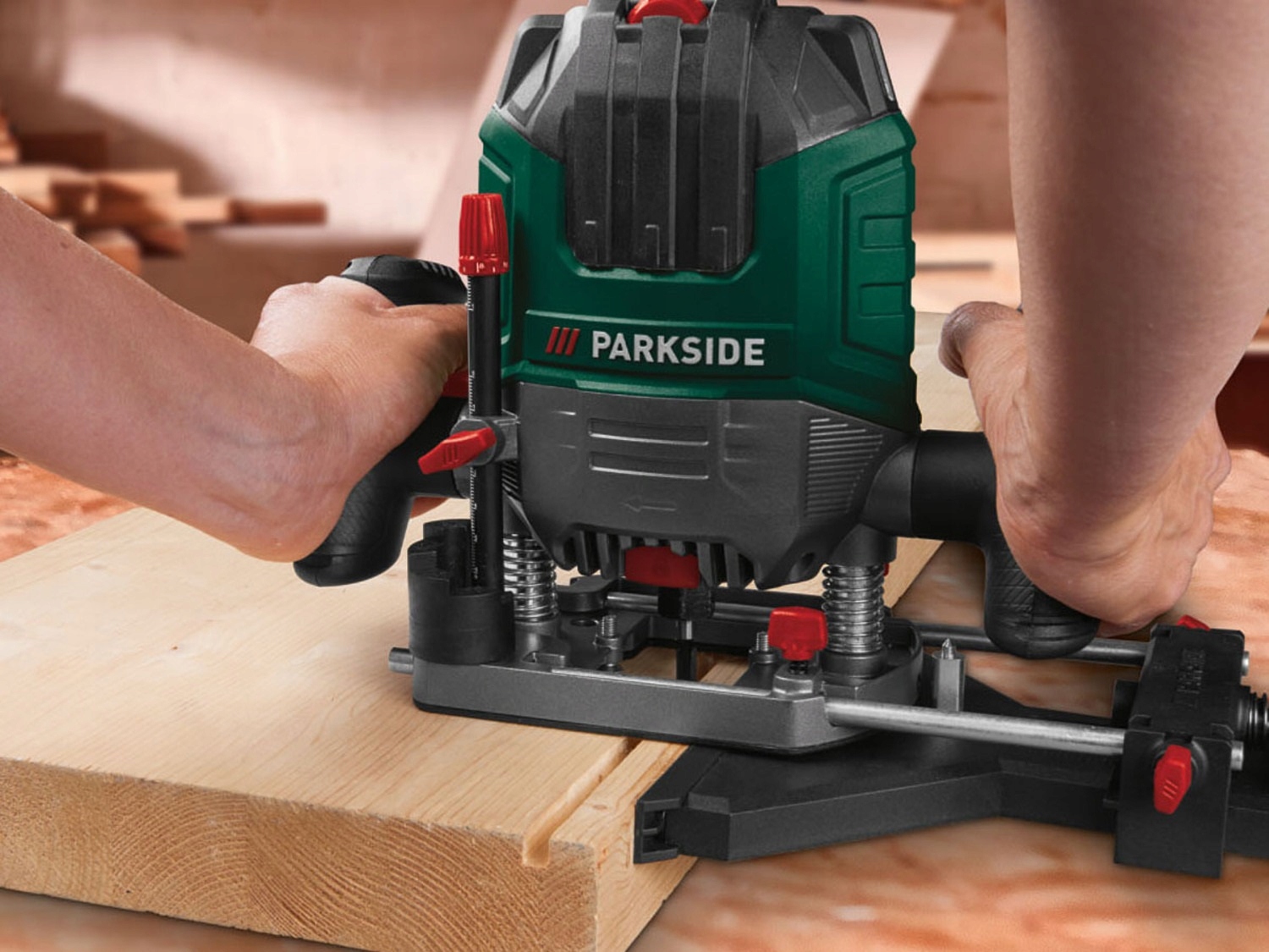 Frezarka Górnowrzecionowa PARKSIDE POF 1200 1200W + 6 frezów Marka Parkside