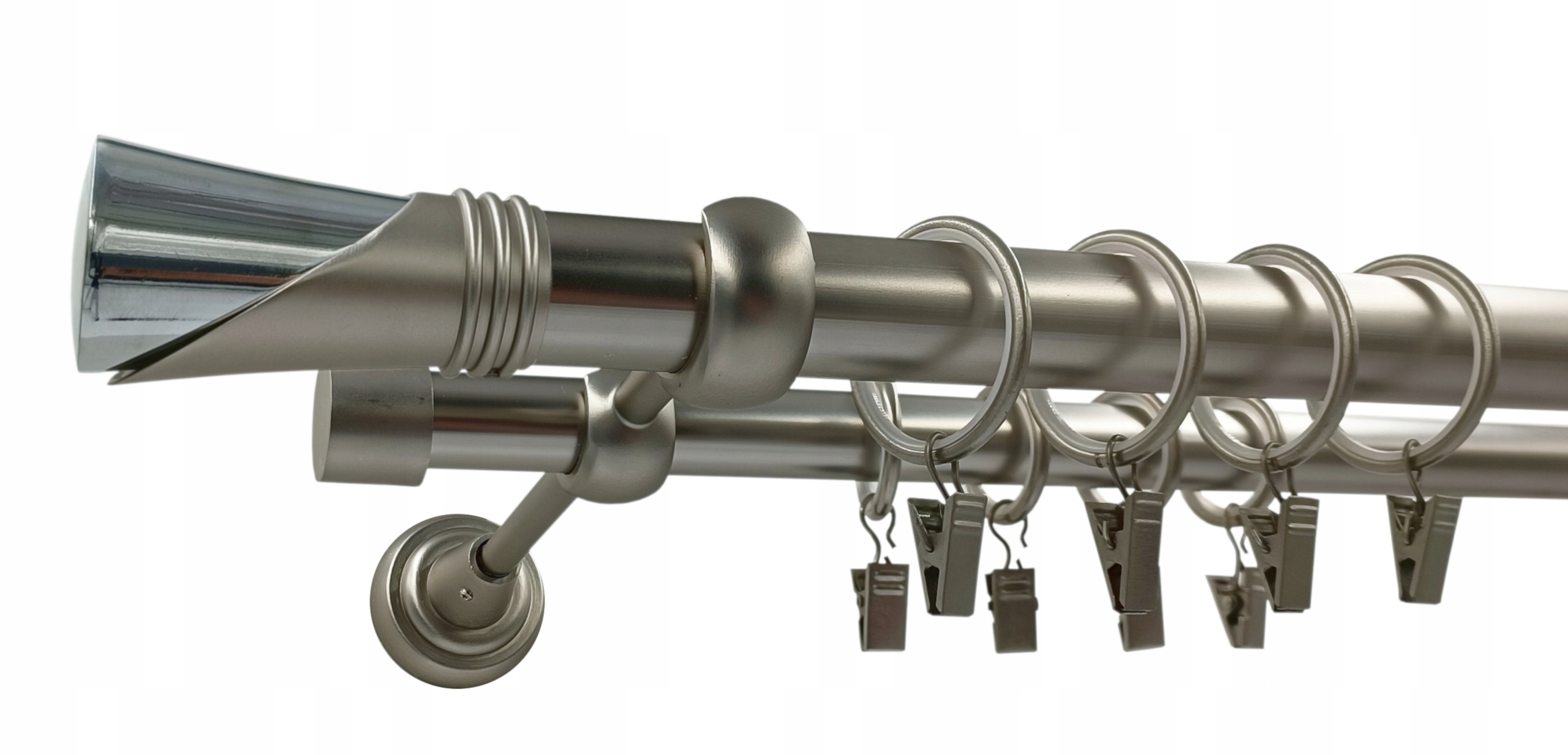 garnýž dvojitá 25+19 mm Satén 120 Vega