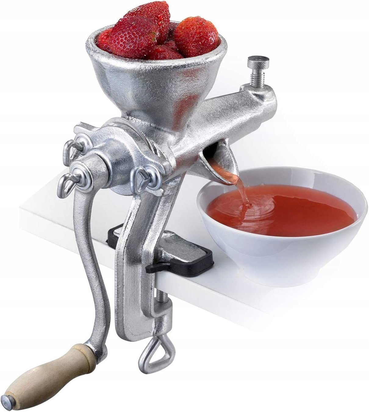 WYCISKARKA MASZYNKA ŻELIWNA DO SOKU OWOCE WARZYWA