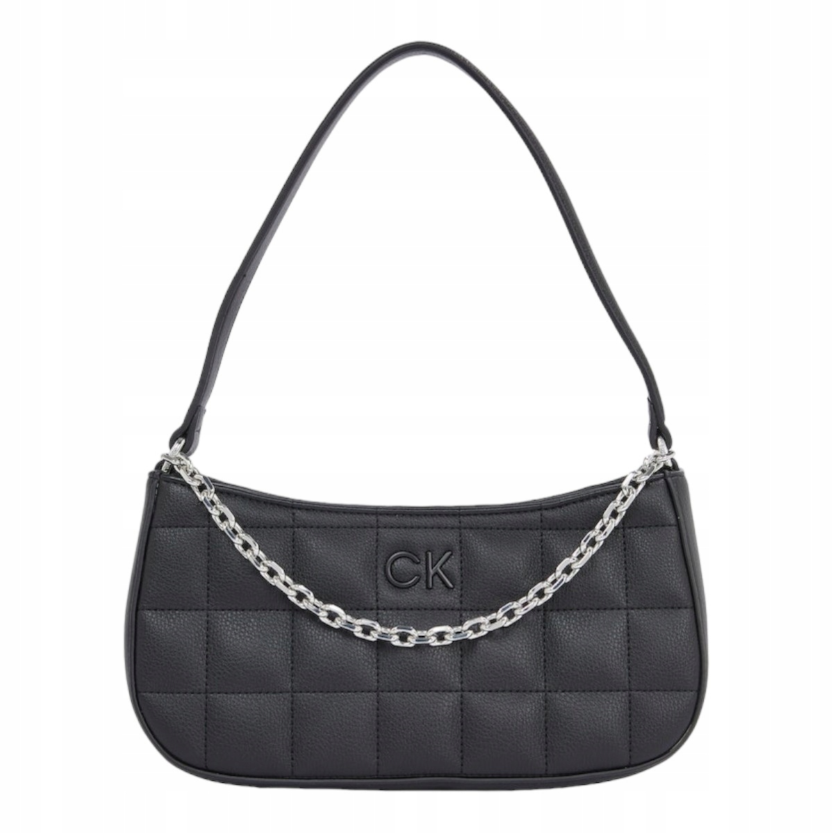 Calvin Klein Dámská Kabelka Square Quilt Chain Elongated Bag Černá