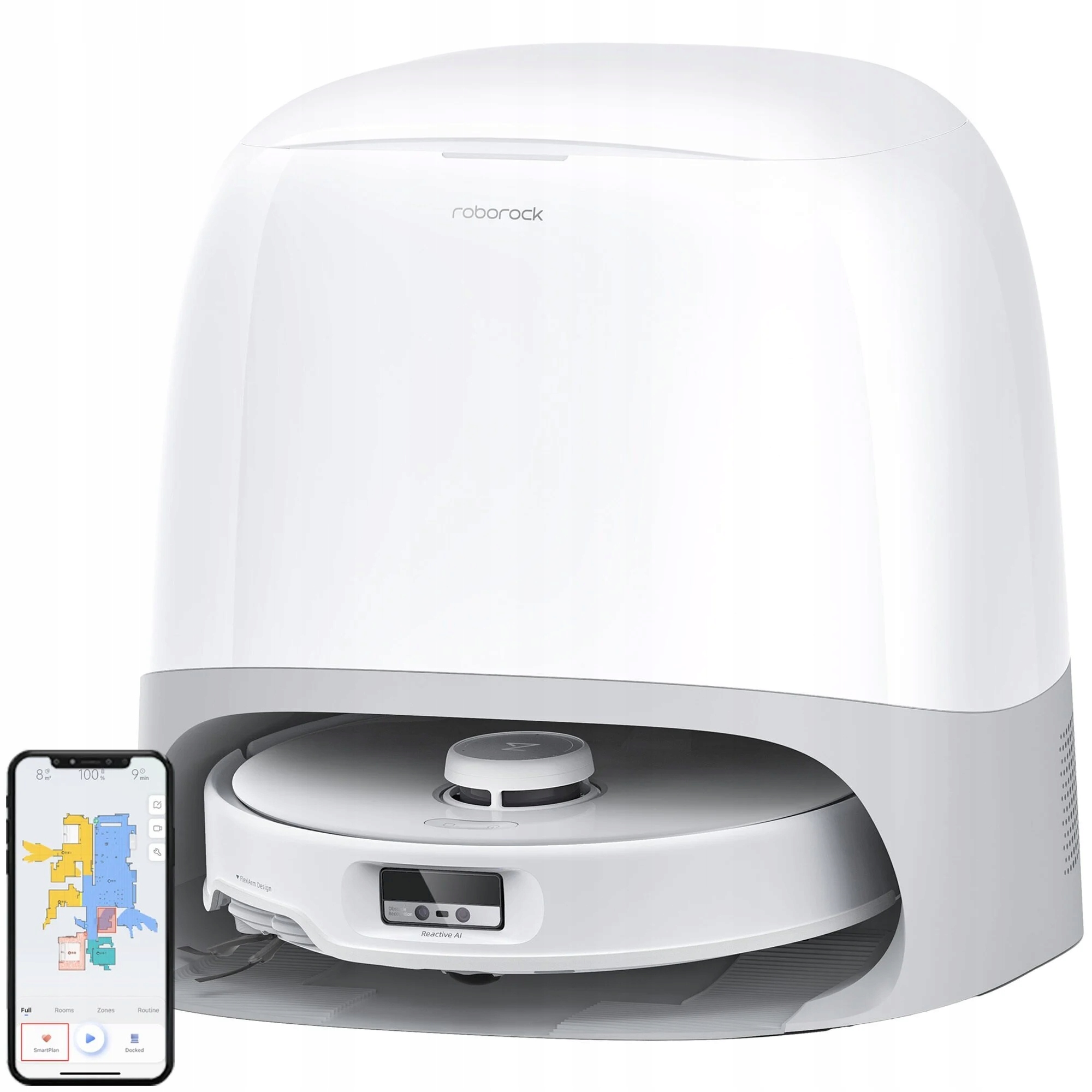 Uklízecí robot Roborock Qrevo Curv 5A1 Mopování Čisticí stanice