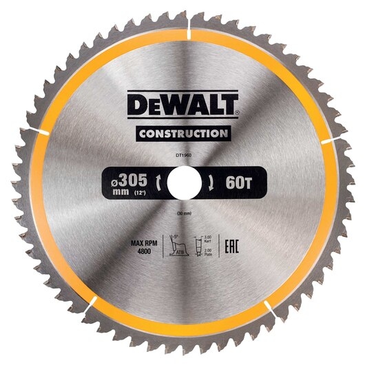 

Dewalt Tarcza Do Drewna 305X30MM DT1960-QZ
