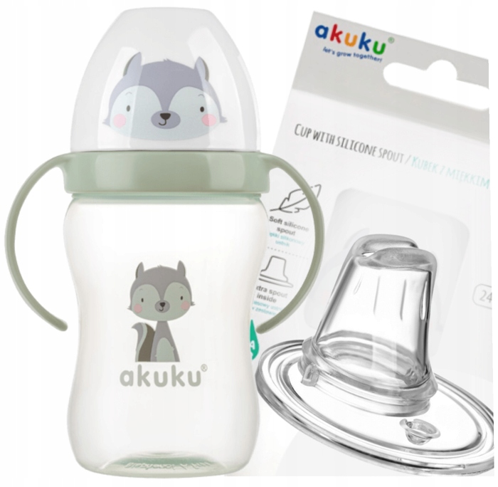 

Kubek Niekapek Bidon Z Miękkim Ustnikiem 6m+ 240ML