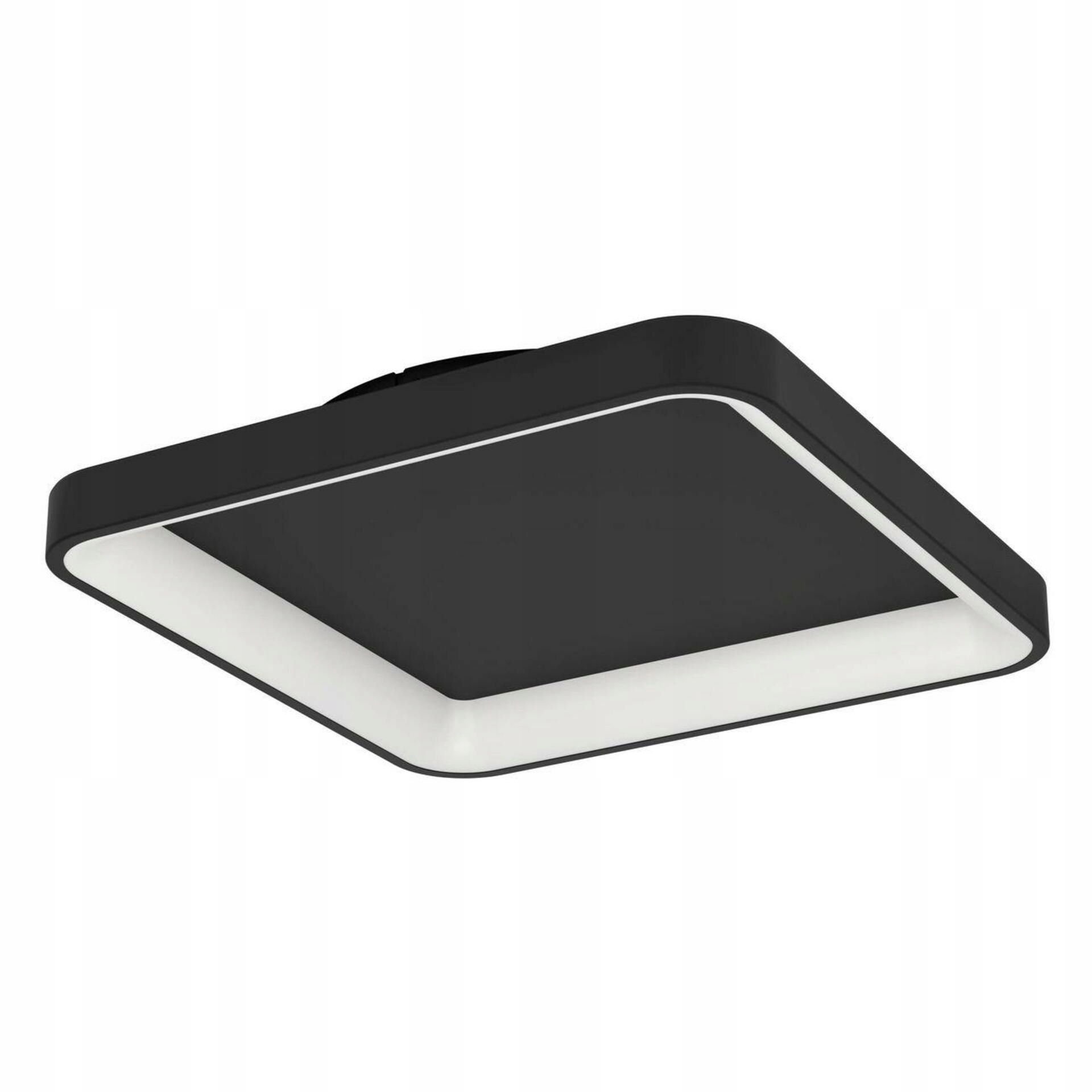 Stropné Led svietidlo Eglo Loretello 12W čierne 350x350mm stmievateľné