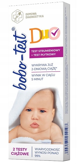 BOBO-TEST DUO STRUMIENIOWY + PŁYTKOWY TEST CIĄŻOWY EAN (GTIN) 5907581254103