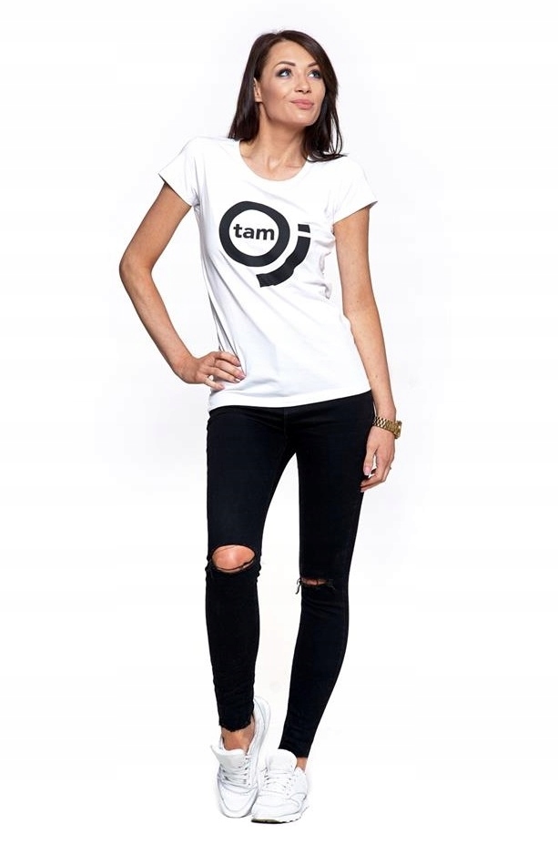 

Koszulka Damska T-shirt Z Napisem Oj Tam