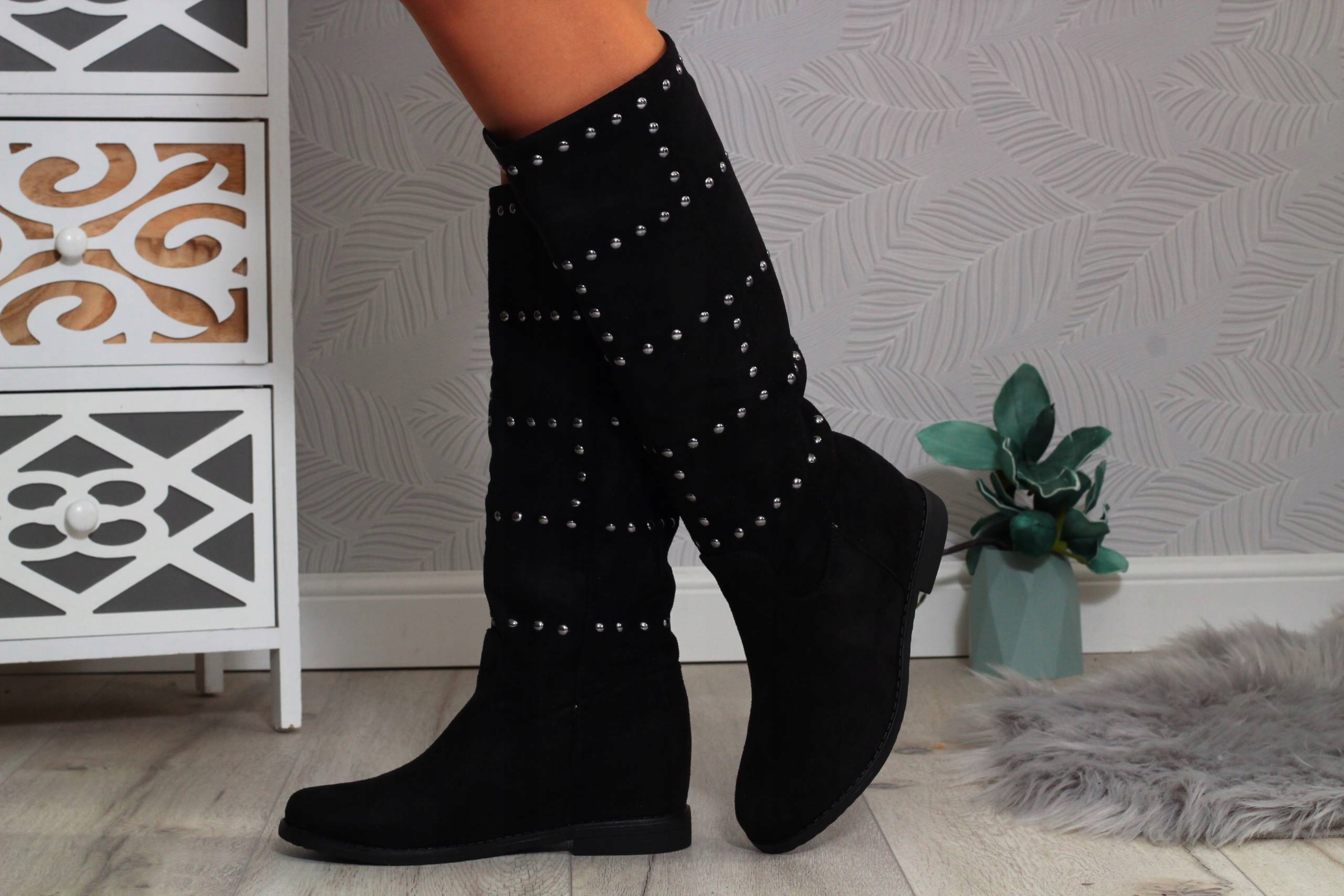 KOZAKI DAMSKIE BOTKI OCIEPLANE WYSOKIE WYGODNE Rozmiar 39