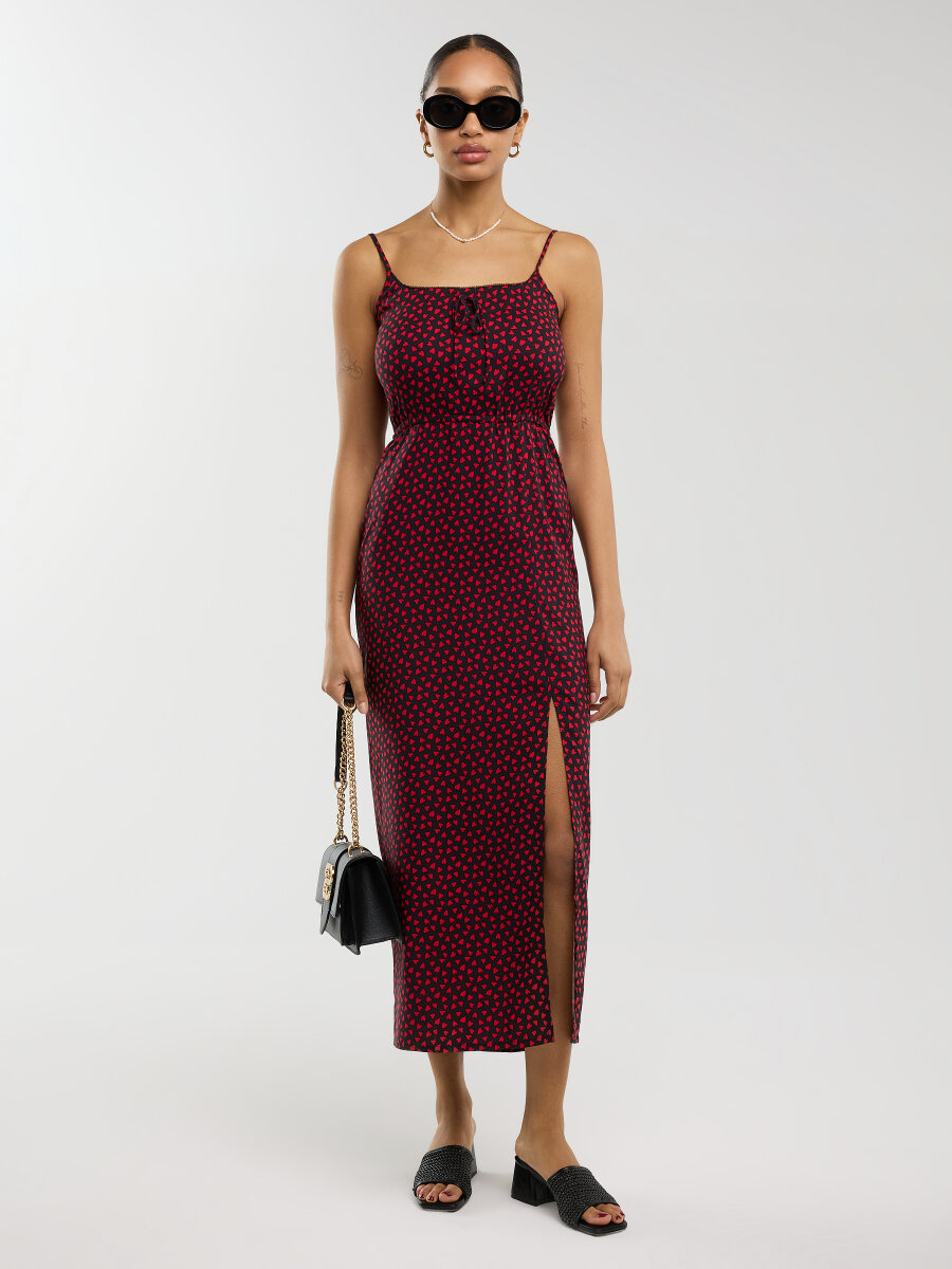 Big Star Šaty S Viskózou A Ramínky, Černá Frema 906 S