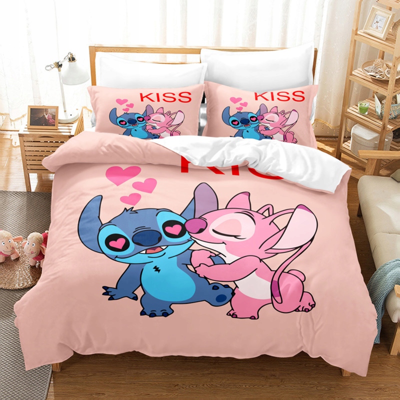 Stitch 3D KOMPLET POŚCIELI POSZEWKA 160x200 Liczba elementów w zestawie 3 części