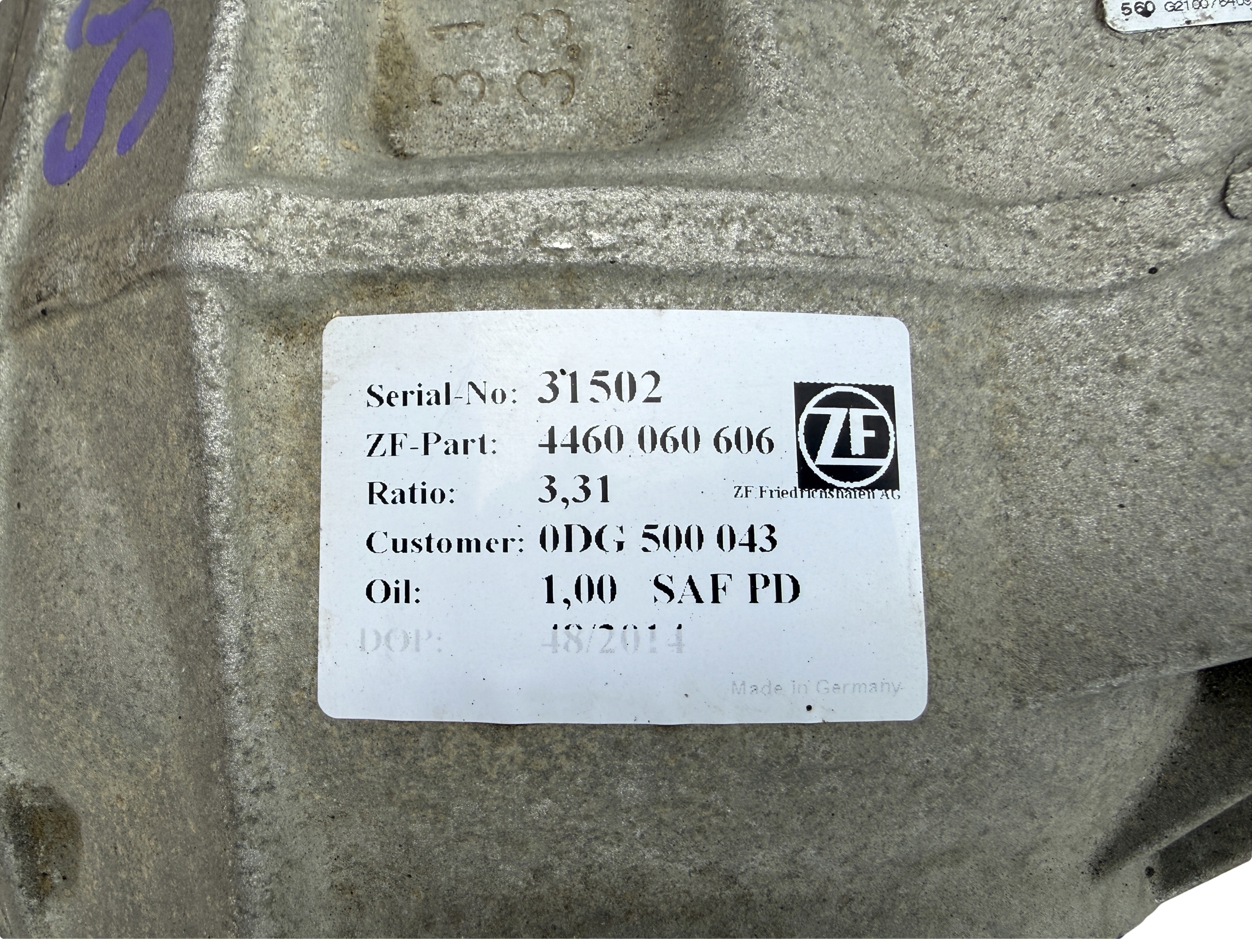 AUDI Q7 SQ7 4M differential diff rear part 0DG500043 QUS