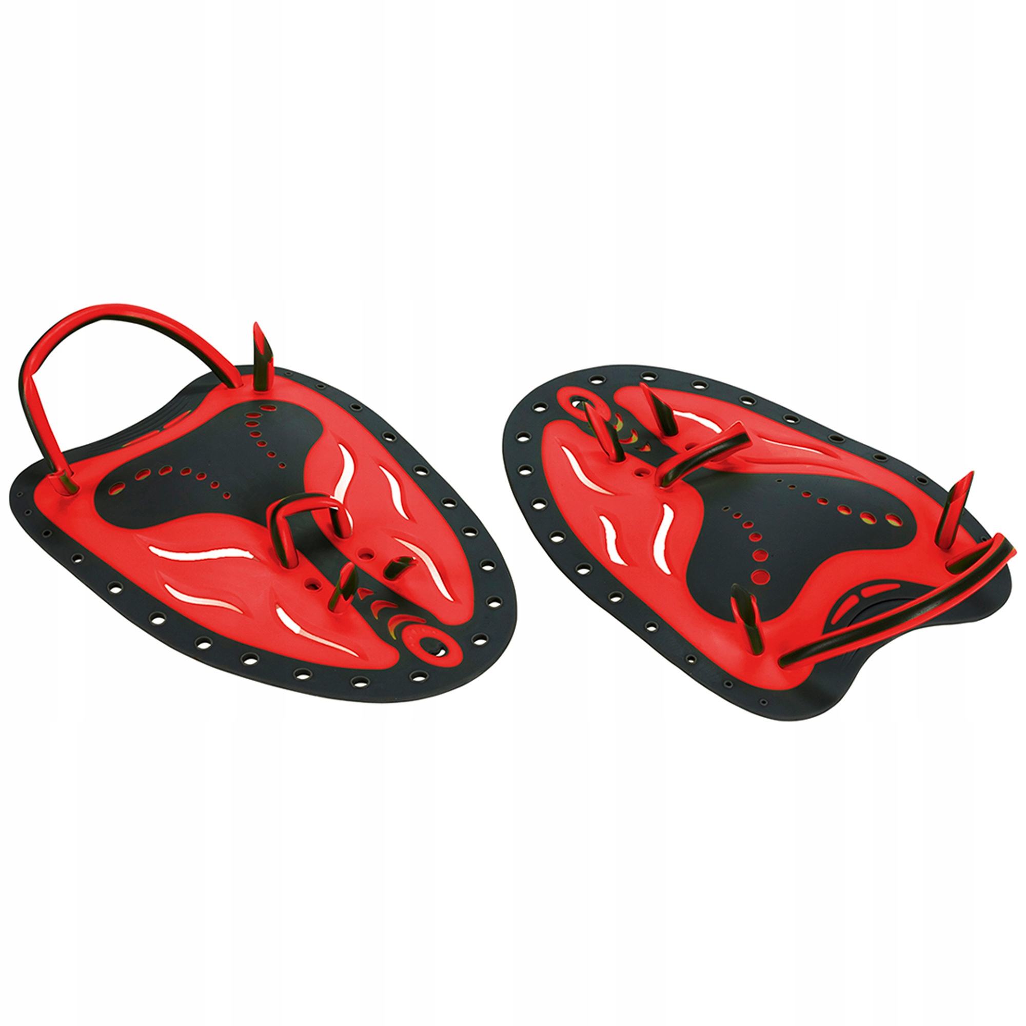 Wiosełka pływackie treningowe Aquafeel Handpaddles czerwone r. M