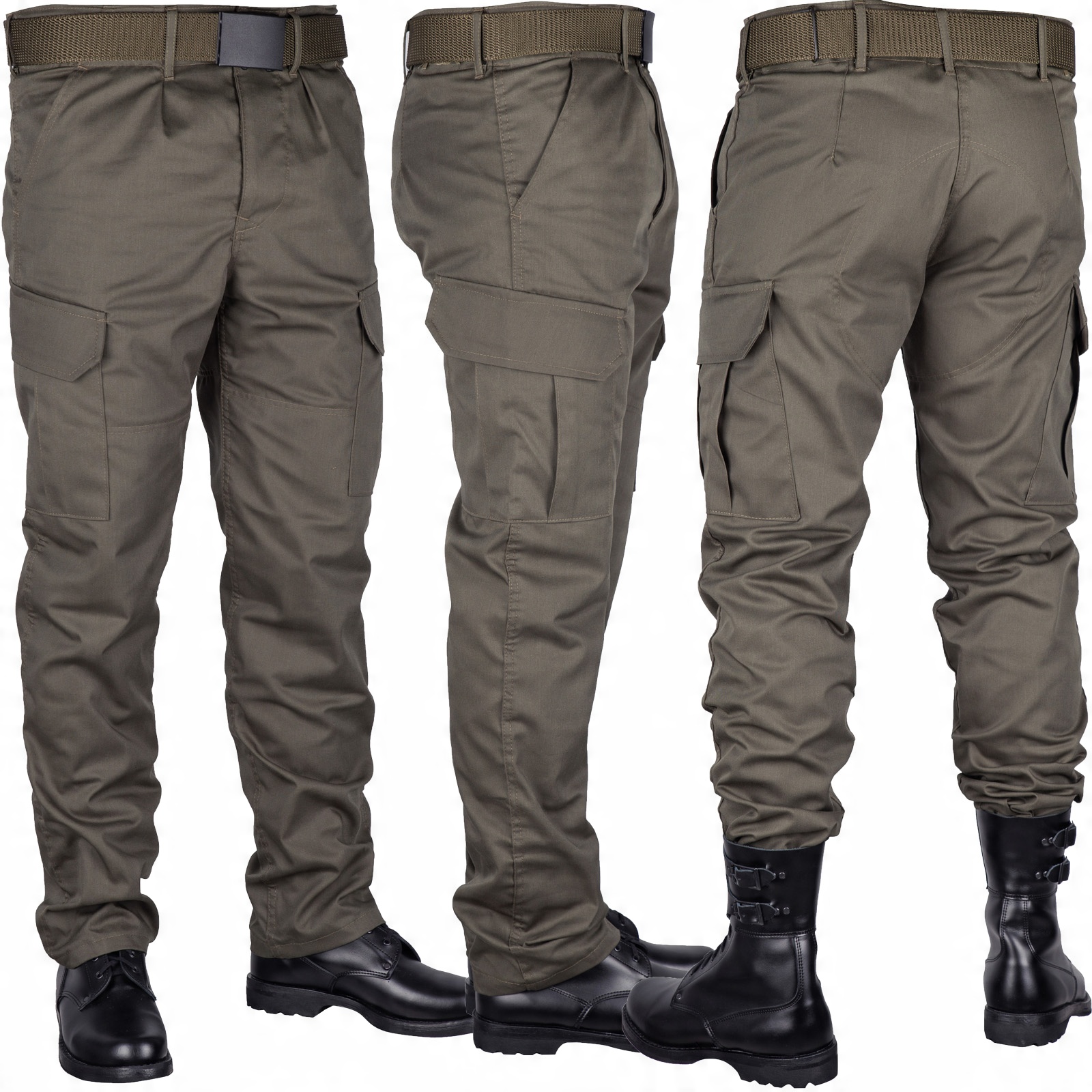 

Spodnie wojskowe Olive Bojówki zielone khaki r. XL
