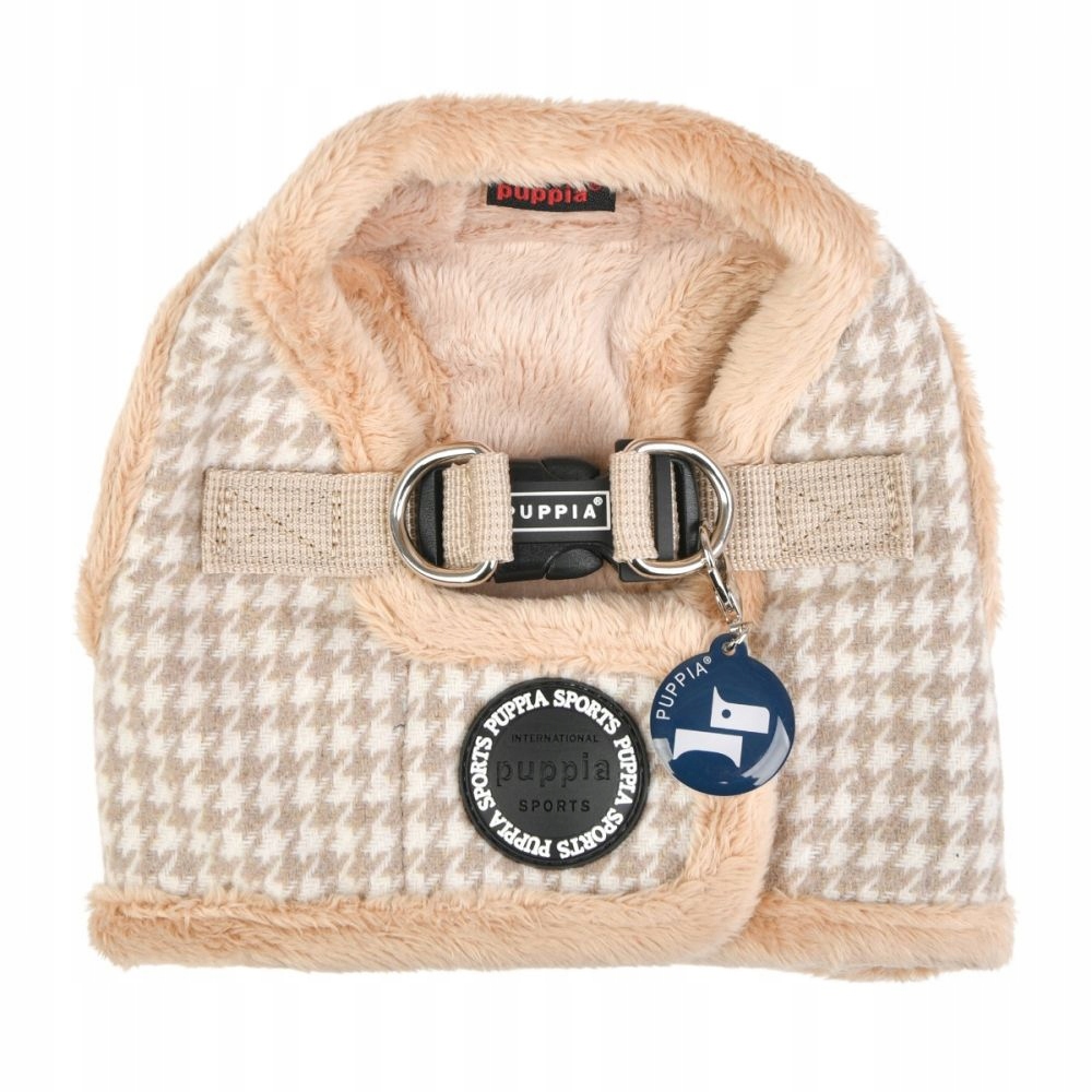 Levně teplé šle/vesta Puppia Shepherd beige velikost: XL