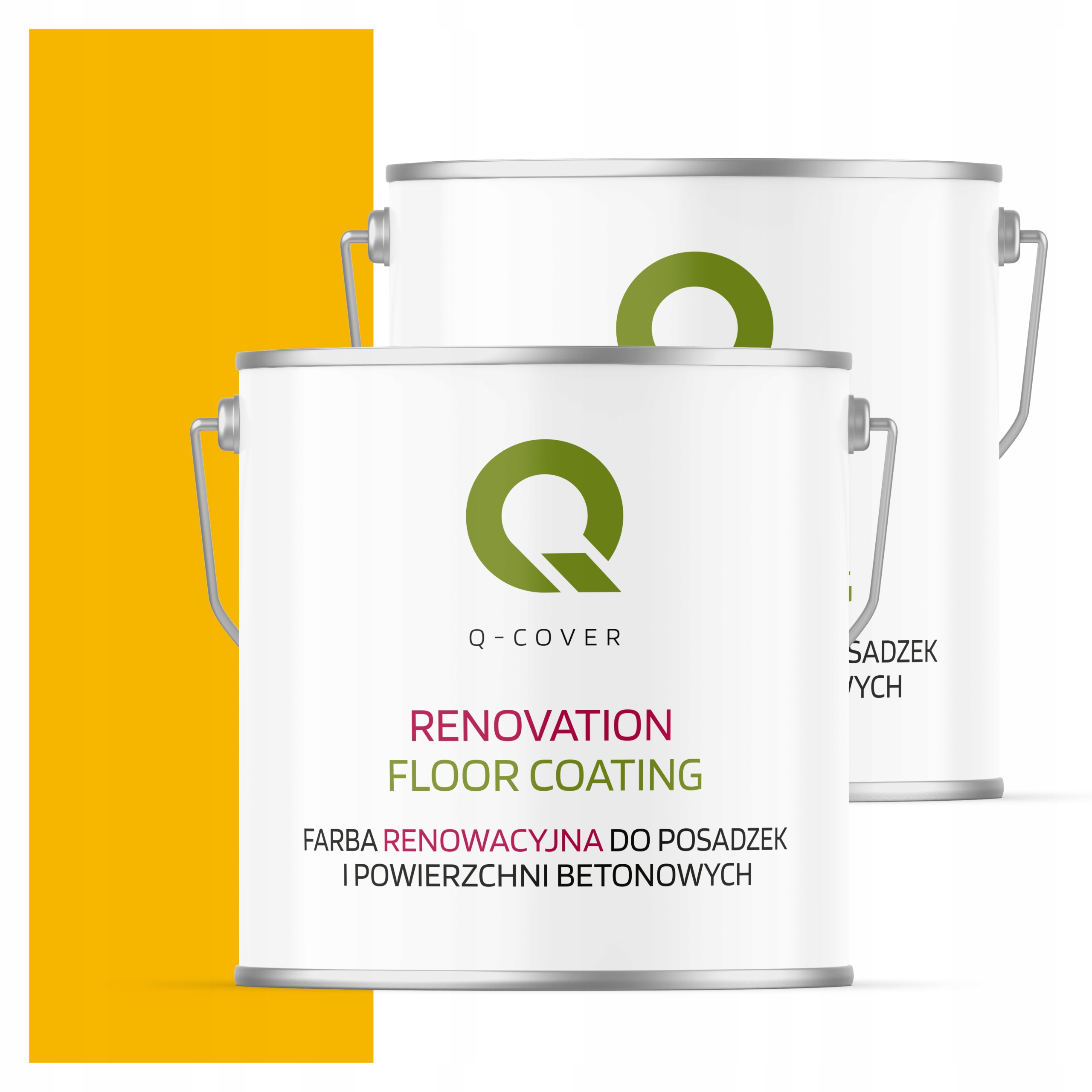 Ochranná farba na podlahy Renovačný betón Žltý kadmium 1021 Satén 5L