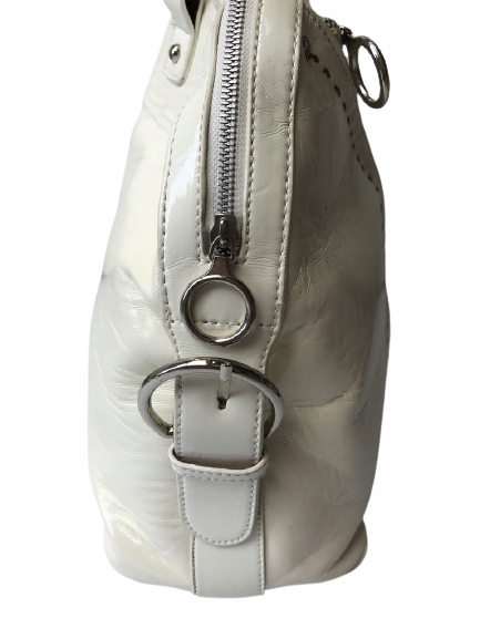 Torebka damska ecru klasyczna do ręki Wielkość brak informacji